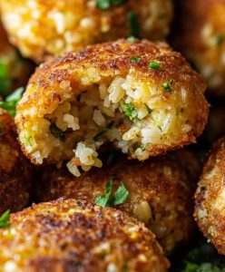 Mediterranean Zucchini & Rice Fritters