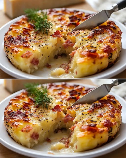 Cheesy Potato & Pepper Bake