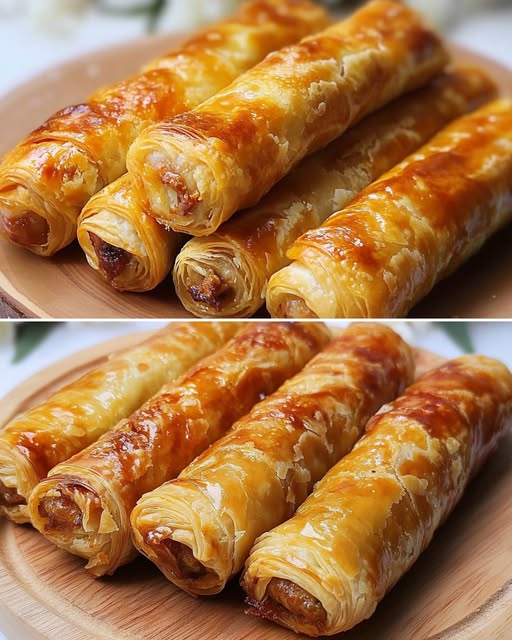 Savory Meat-Filled Pastry Rolls