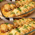 Cheesy Baked Meatballs with Potatoes