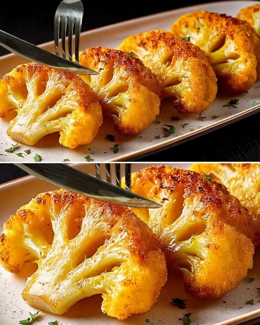 Crispy Honey Soy Roasted Cauliflower