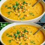 Creamy Chickpea and Broccoli Soup