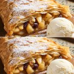 Apple Strudel with Flaky Puff Pastry