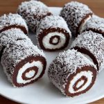 Chocolate Coconut Swiss Roll