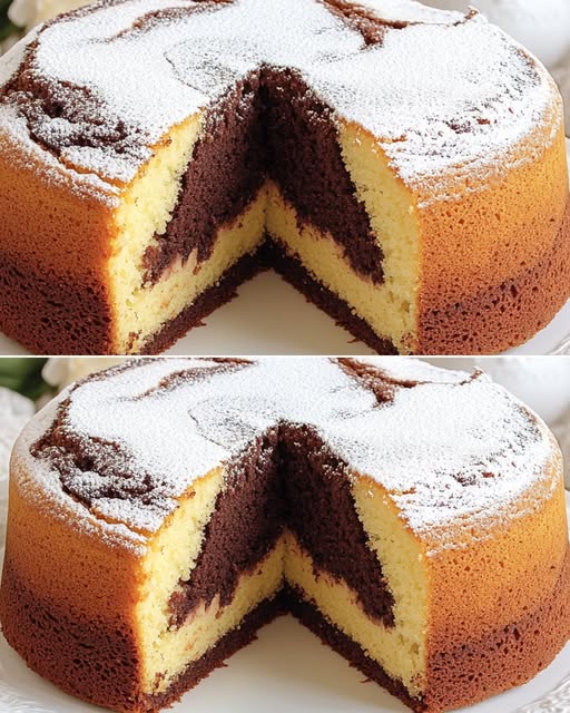 Delightful Chocolate and Vanilla Layer Cake