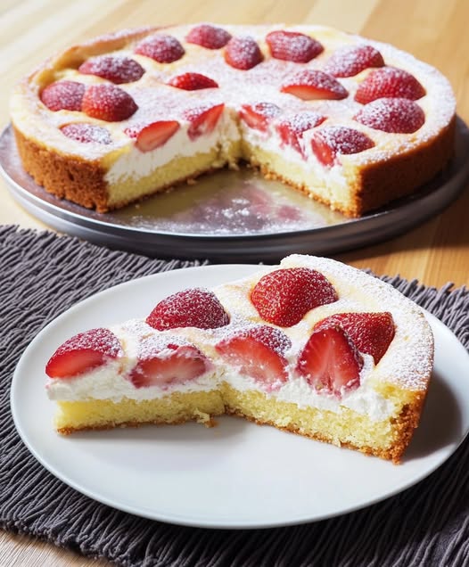 Ricotta and Strawberry Cake