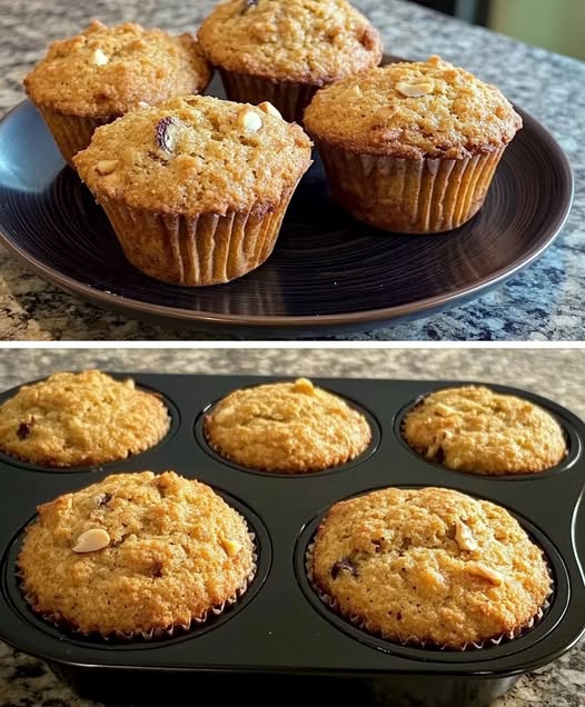 Healthy Apple Cranberry Oatmeal Muffins
