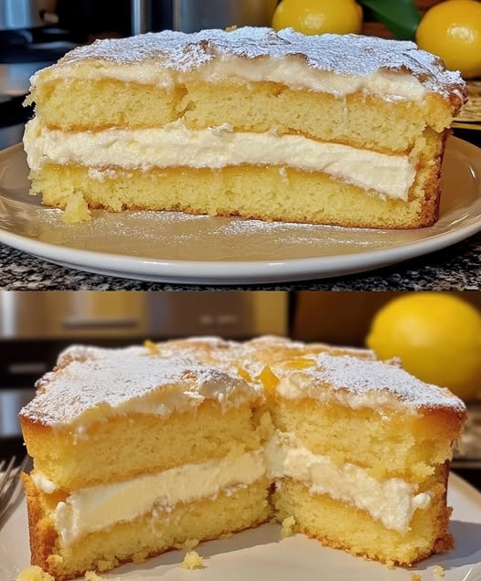 Zesty Lemon Delight Cake Recipe