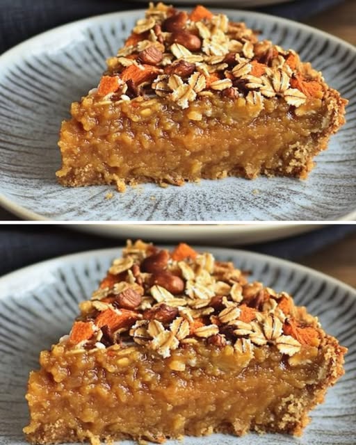 Healthy Oatmeal Carrot Pie Recipe