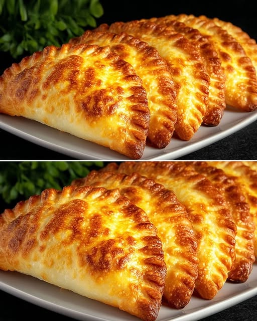 Crispy Golden Potato and Cheese Turnovers