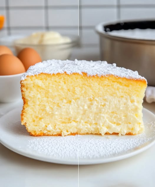 Fluffy Cornstarch Cloud Cake