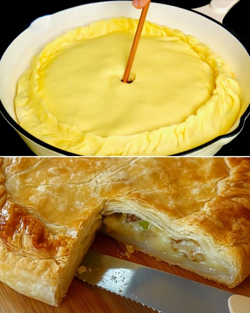 Savory Cabbage and Cashew Pie