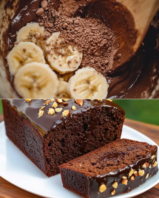 No Sugar Chocolate Oat Banana Cake