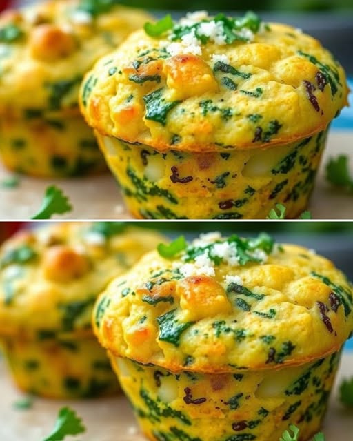 Spinach Potato Muffins Recipe