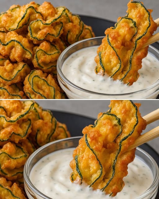 Crispy Fried Zucchini Chips