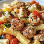 Sizzling Chicken Sausage Pasta with Fresh Vegetables