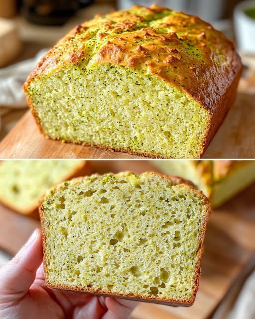 Flourless Broccoli Bread