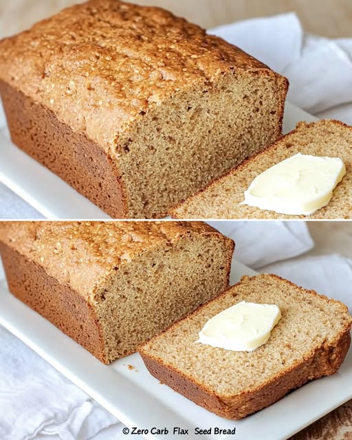 Zero Carb Flax Seed Bread: Low-Carb Recipe