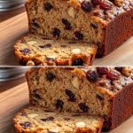 Healthy No-Flour Oat Cake with Bananas and Dried Fruits