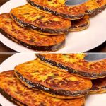 Crispy Eggplant Fritters with Cheese and Herbs