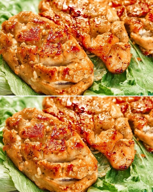 Hasselback Honey Garlic Chicken Breast