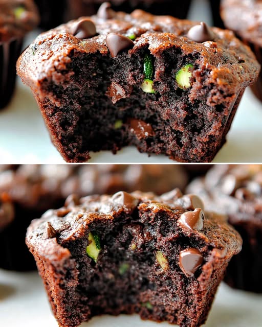 Chocolate Zucchini Muffins