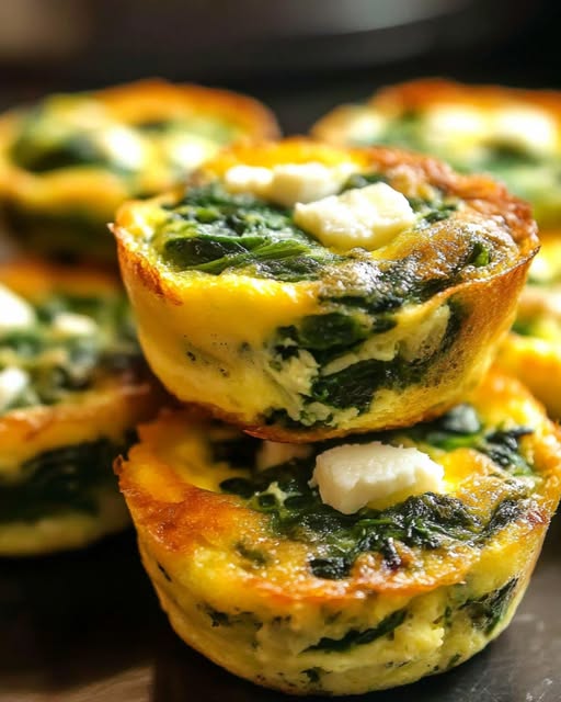 Egg-cellent Spinach & Feta Muffins