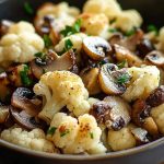 Garlic Cauliflower Mushroom Skillet