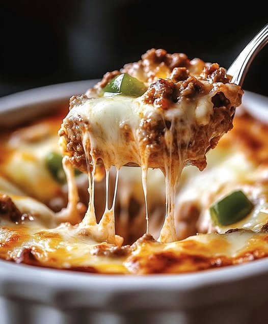 Low Carb Philly Cheesesteak Casserole Recipe