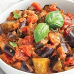 Sautéed Eggplant Delight with Cherry Tomatoes & Basil
