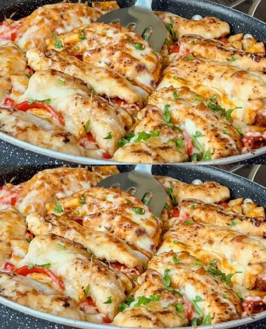 Chicken Fillet with Tomato Sauce and Vegetables