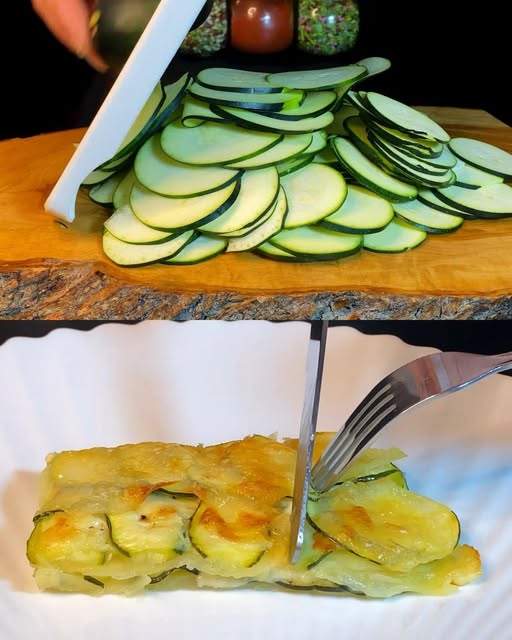 Cheesy Baked Zucchini & Potato Rounds