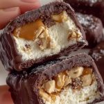 Homemade Snickers Ice Cream Bars