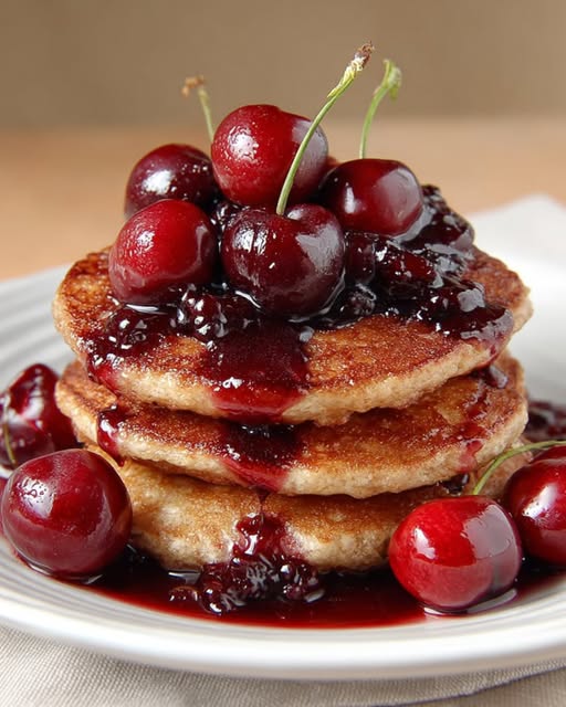 Gluten-Free Tart Cherry Pancakes