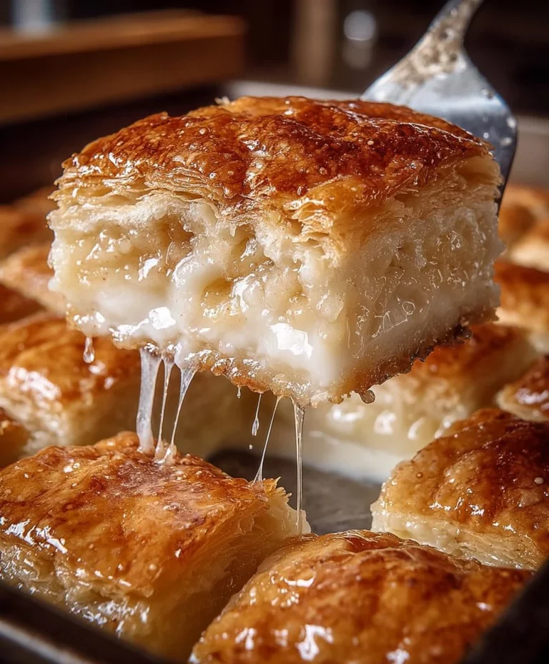 Homemade apple pie bars with cinnamon and a golden crust