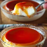 Delicious Caramel Cream Cake topped with caramel drizzle and cream frosting.