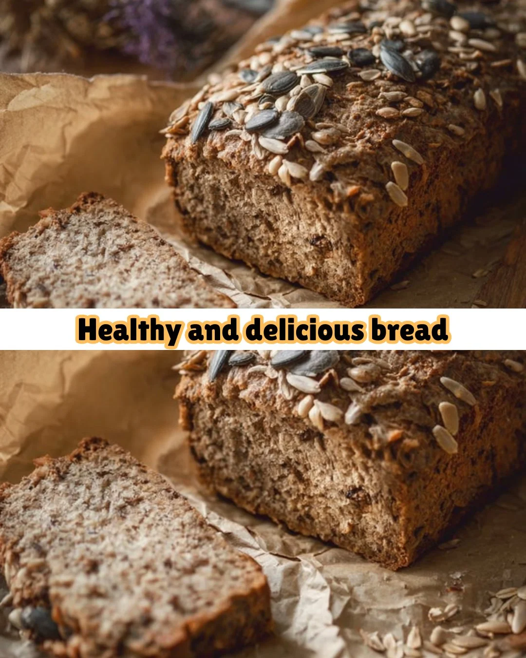 Loaf of fitness bread packed with healthy ingredients for a nutritious diet