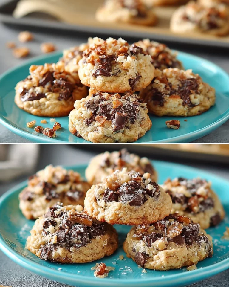 Delicious Keto Magic Cookies on a wooden plate with a low-carb background.