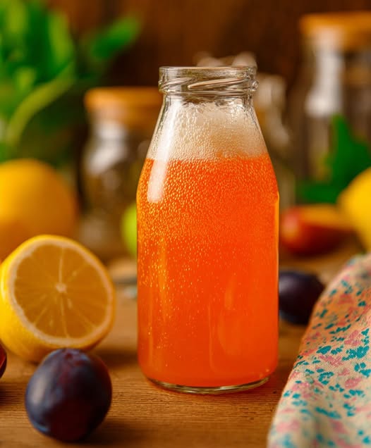 Homemade Fermented Fruit Champagne
