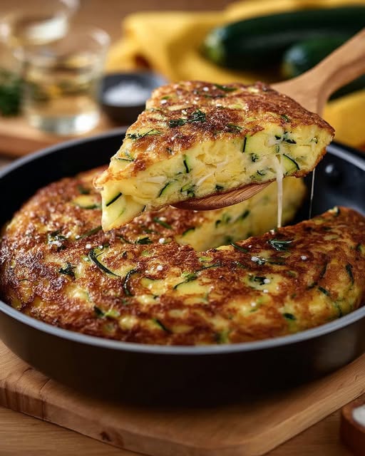 Crispy Zucchini and Potato Pie Recipe