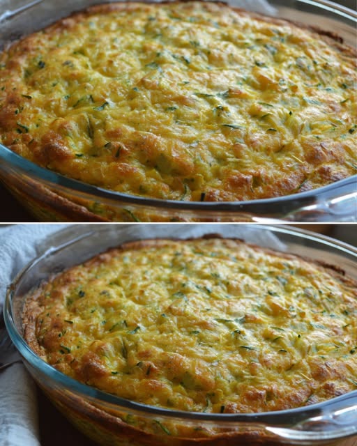 Easy Cheesy Zucchini Oat Bake Recipe
