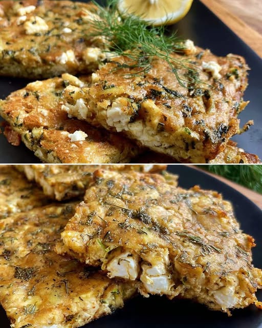Crustless Zucchini Feta Pie (Batzina) Recipe