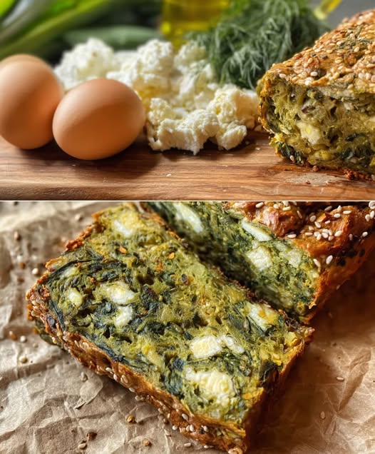 Spinach & Feta Lentil Bread
