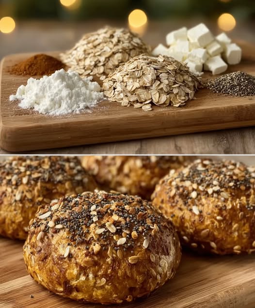 Healthy Oat & Cottage Cheese Buns Recipe