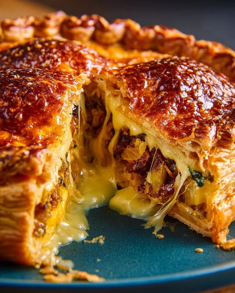 Baked Brie and Caramelized Vegetable Pie