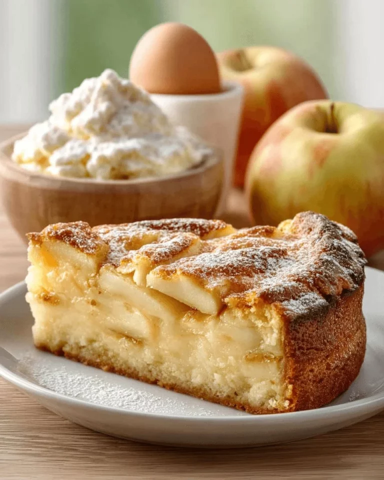 Delicious banana apple cake with slices of banana and apple on top.