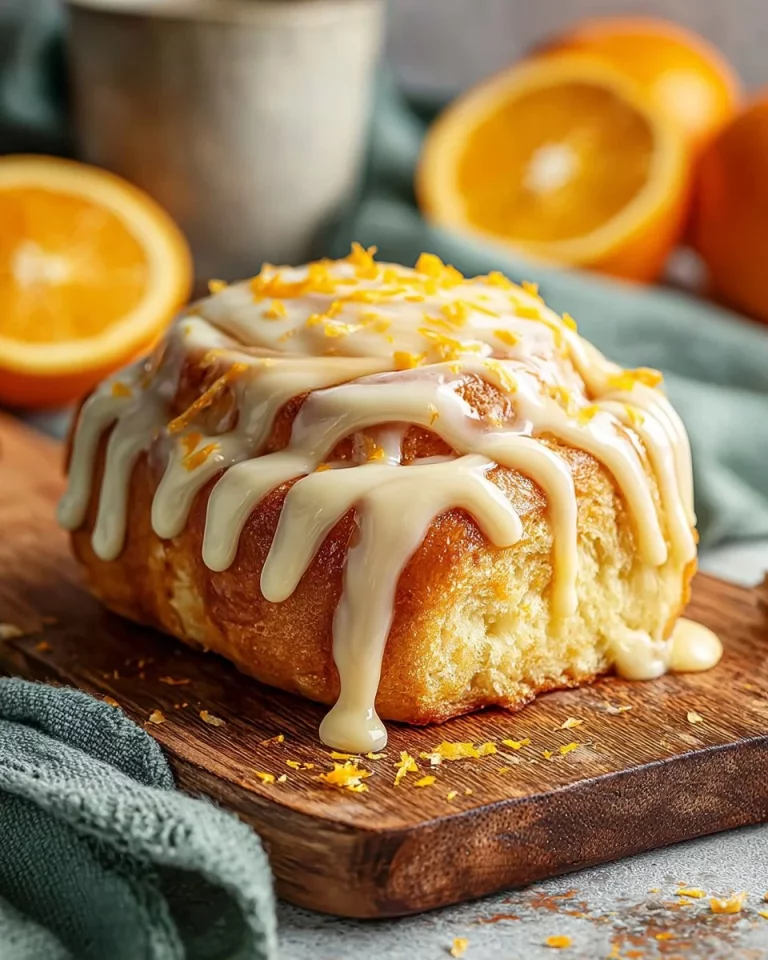 Delicious homemade orange rolls with a sweet glaze