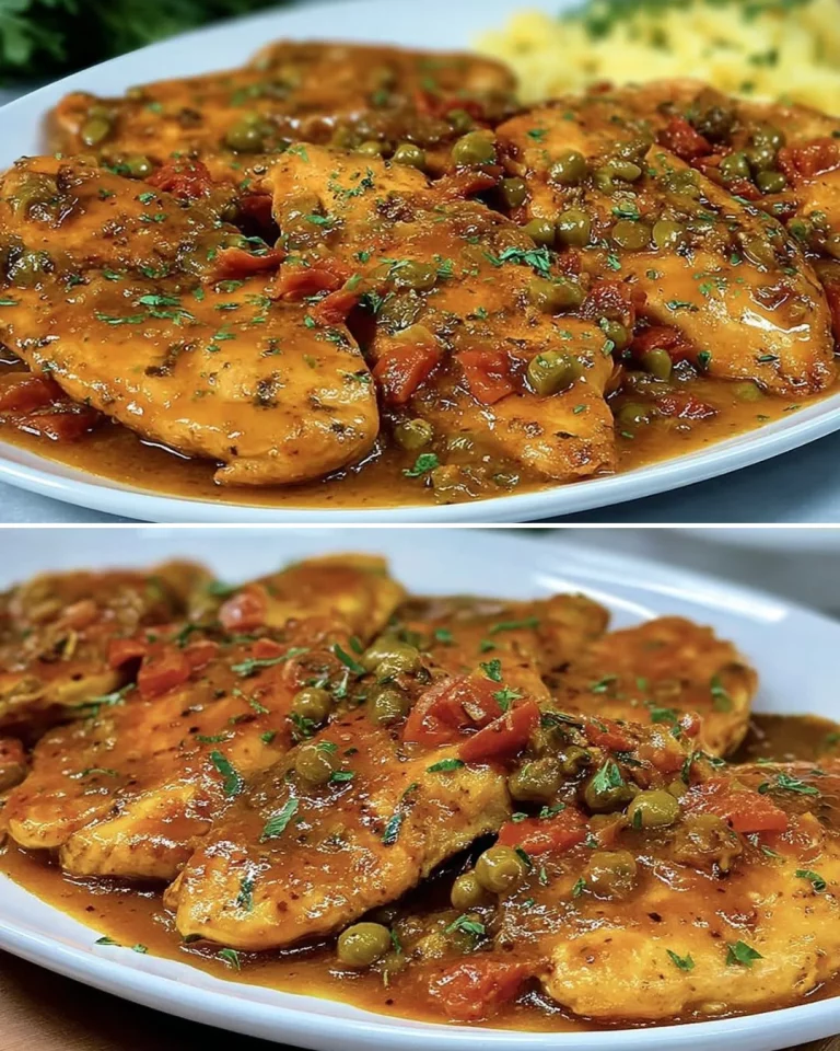 Plate of chicken with stewed vegetables, showcasing vibrant colors and textures.
