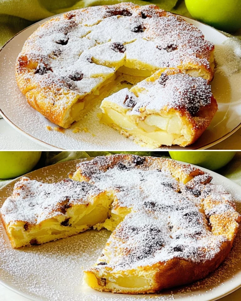 Apple cinnamon frittata served on a plate with fresh apple slices