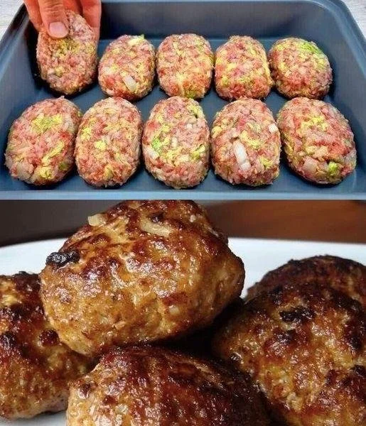 Plate of homemade meatballs with marinara sauce and herbs